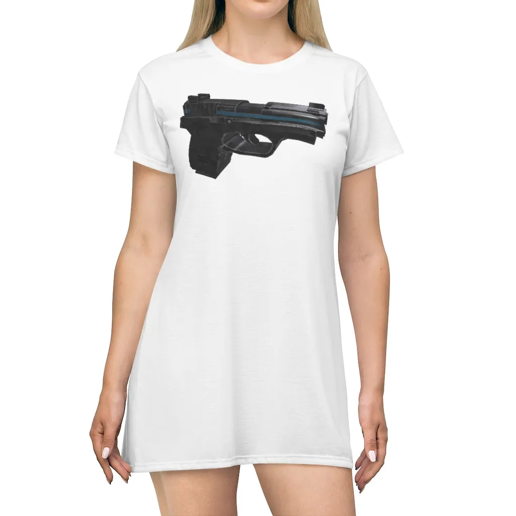 22 Calibur All Over Print T-Shirt Dress