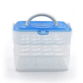 2643 3-Layer Plastic Refrigerator Egg Storage Box (36 Grid)