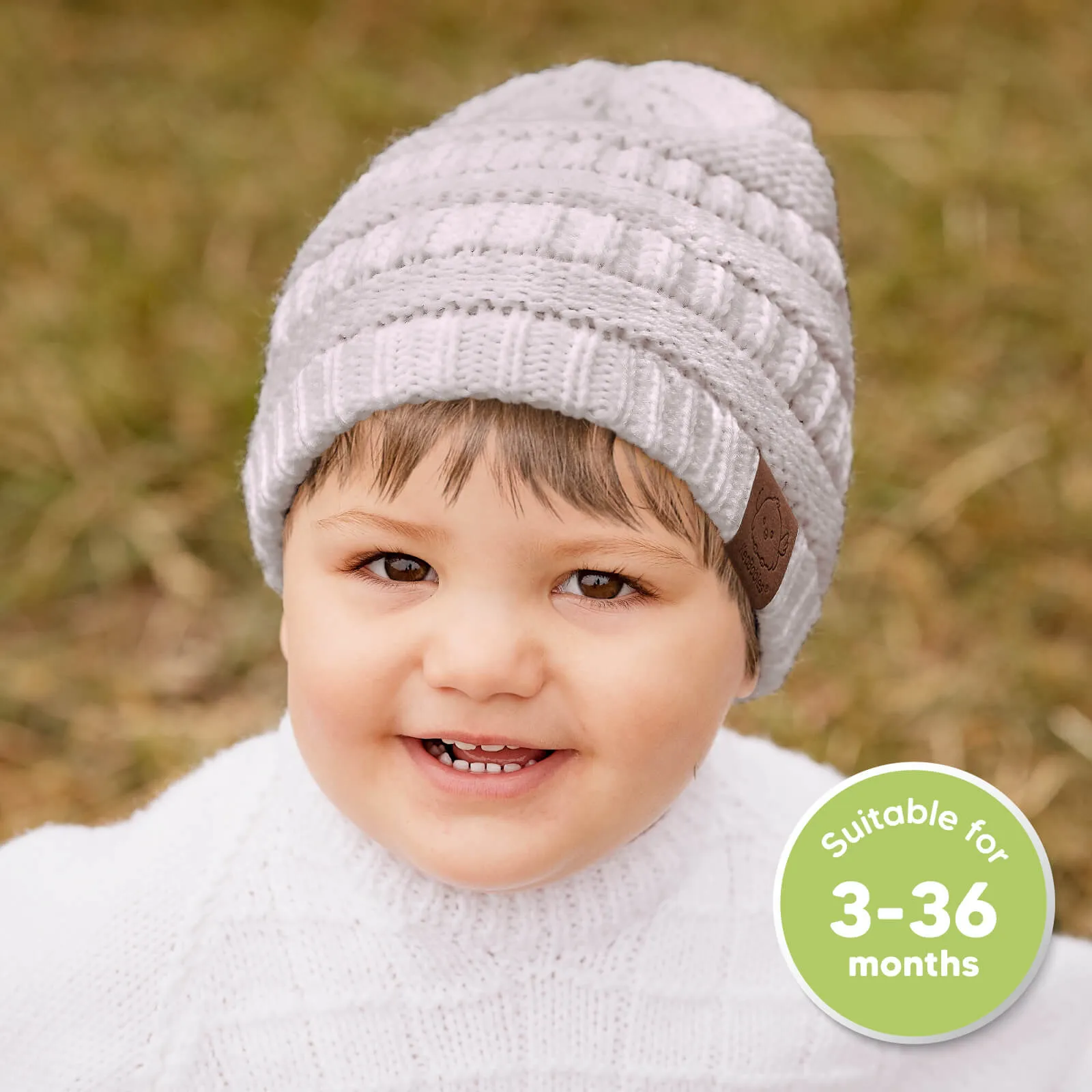 3-Pack Warmzy Baby Beanies (Mauve, M)