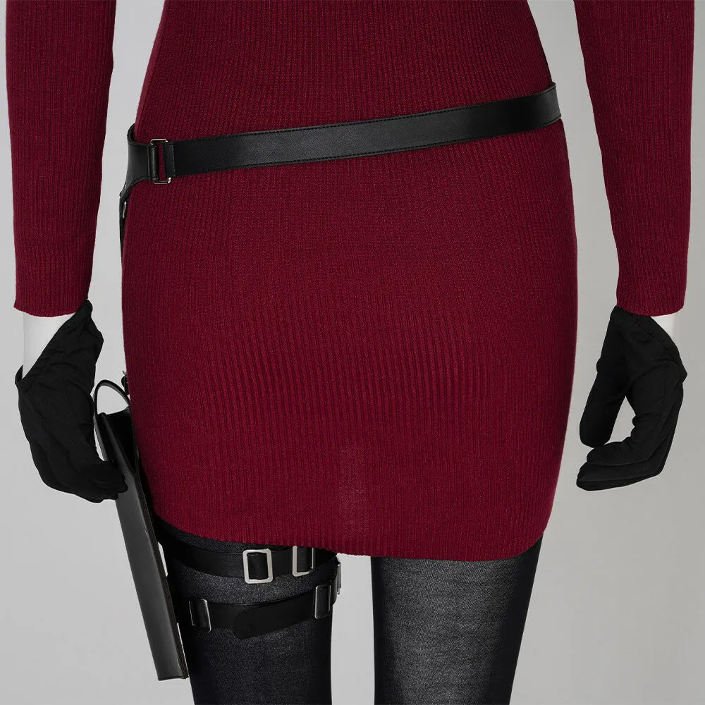 Ada Wong RE4 Remake Costumes Resident Evil 4 Ada Dress Hallowen Cosplay Outfit