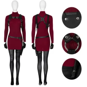 Ada Wong RE4 Remake Costumes Resident Evil 4 Ada Dress Hallowen Cosplay Outfit