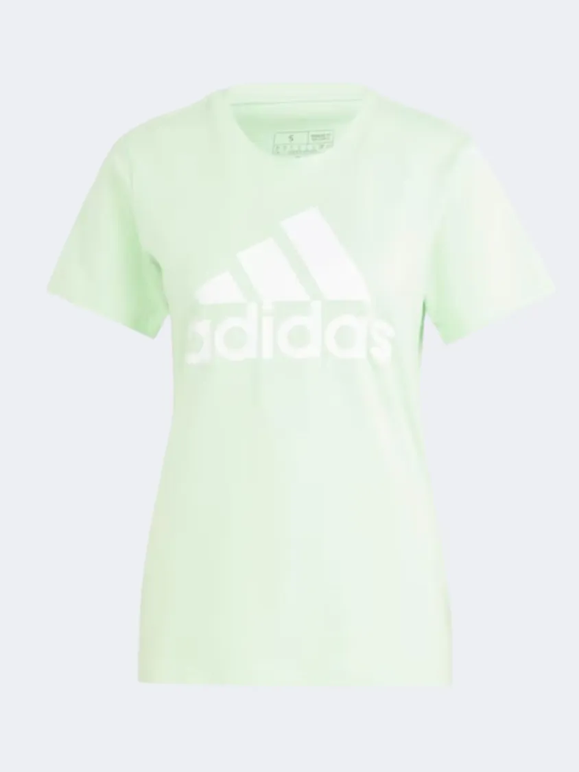 Adidas Loungwear Essentials Women Sportswear T-Shirt Green Spark/White