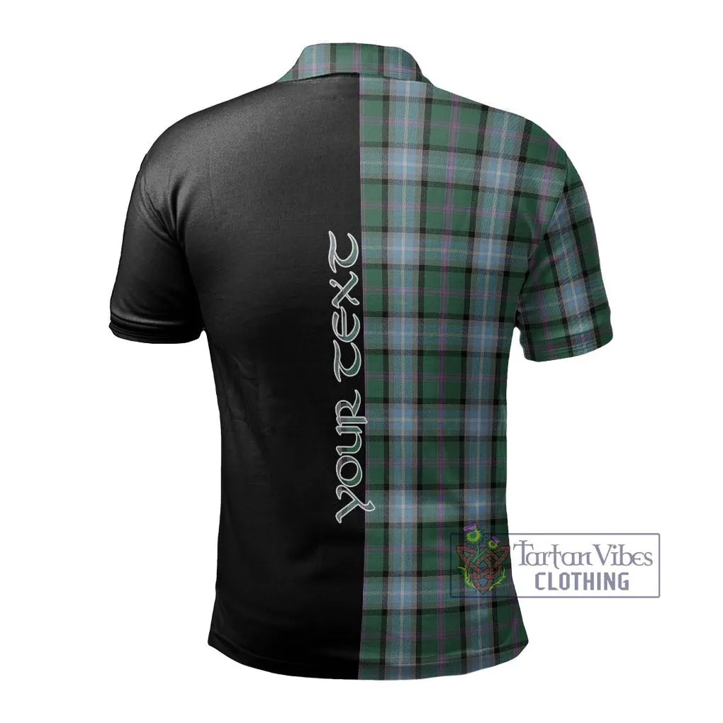 Alexander of Menstry Hunting Tartan Polo Shirt with Family Crest and Half Of Me Style