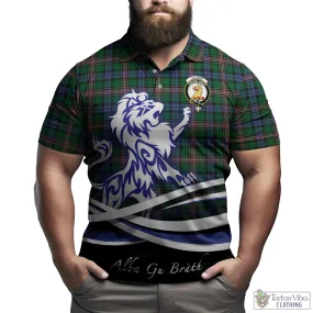 Allison Tartan Polo Shirt with Alba Gu Brath Regal Lion Emblem