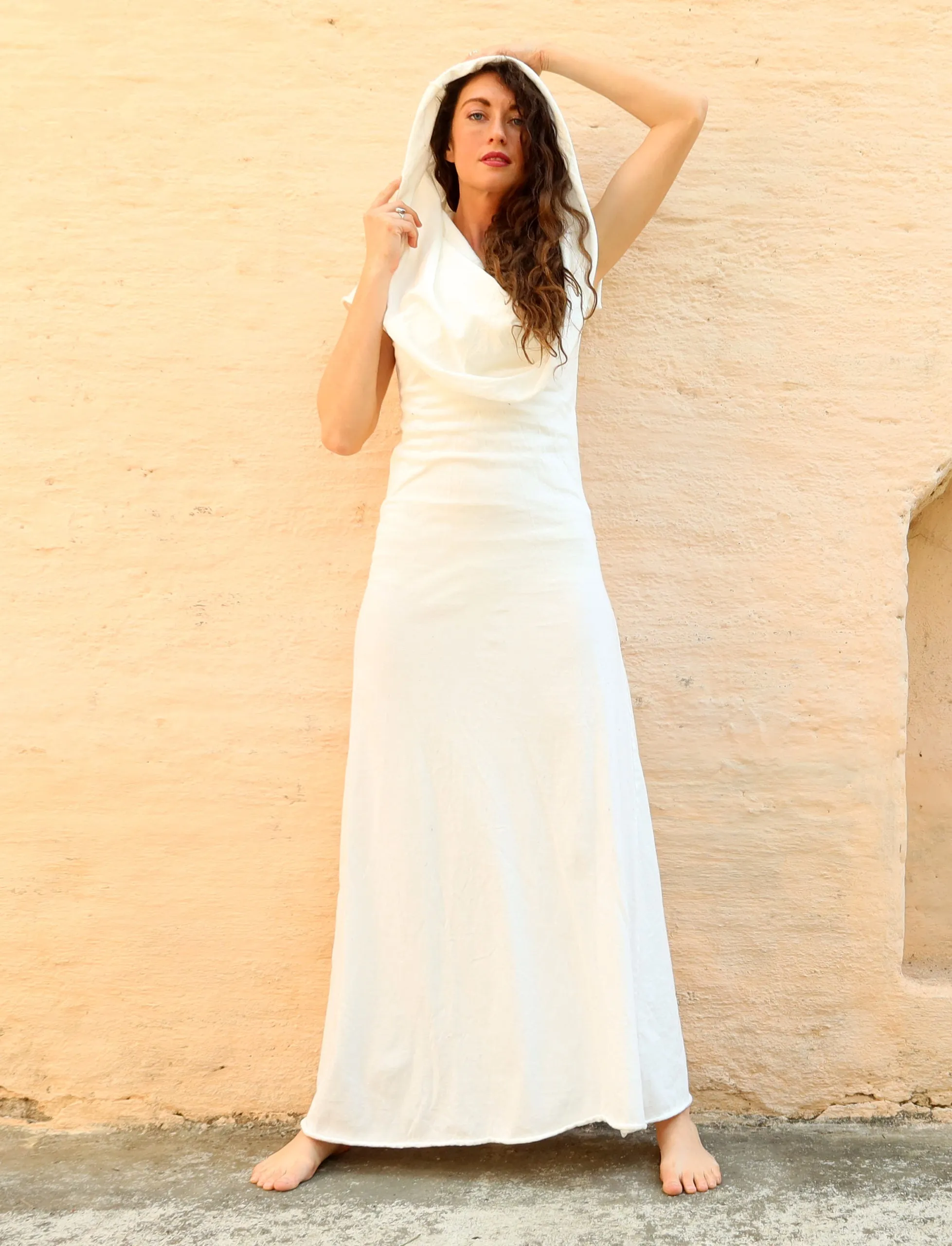 Ama Cowl Simplicity Long Dress