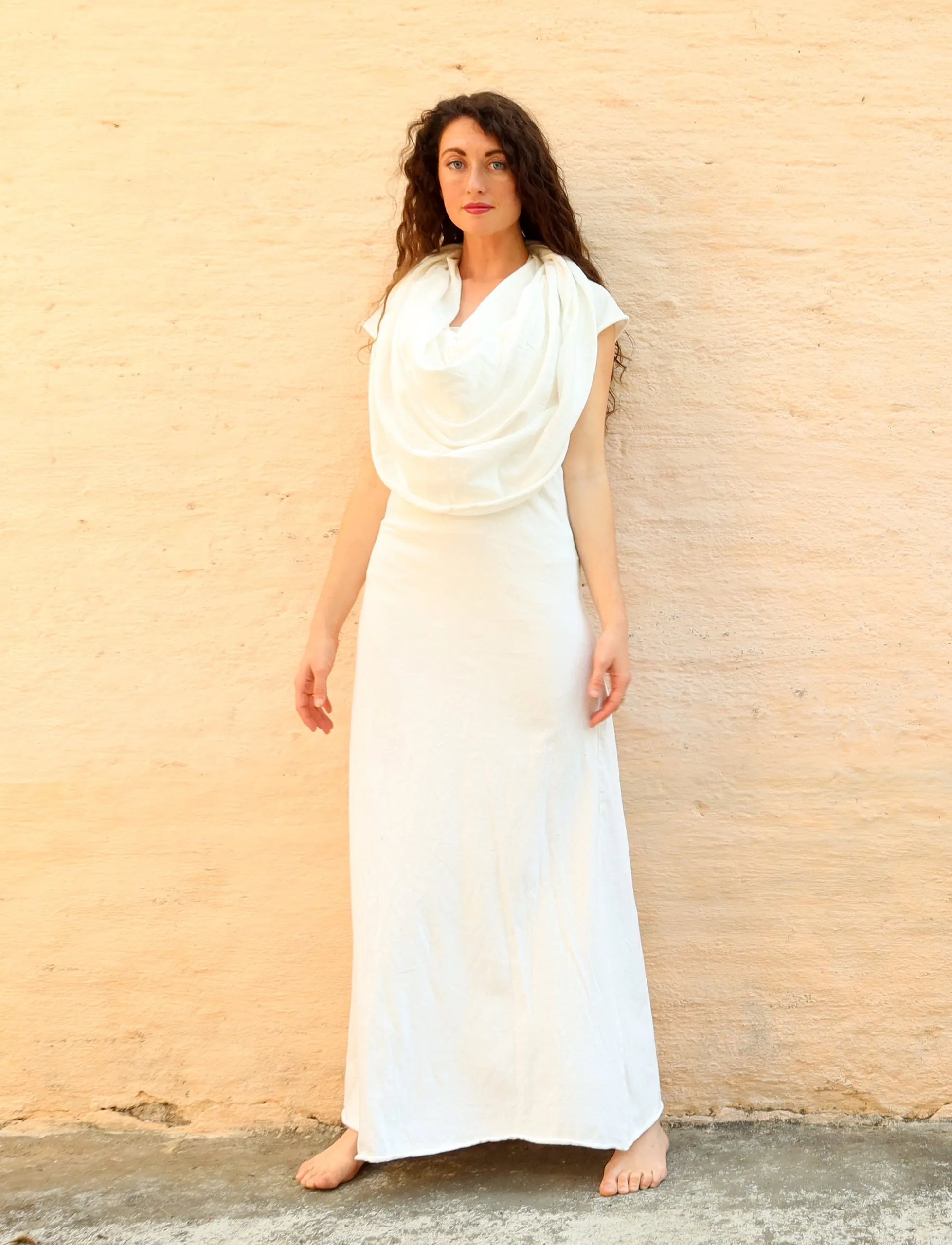 Ama Cowl Simplicity Long Dress