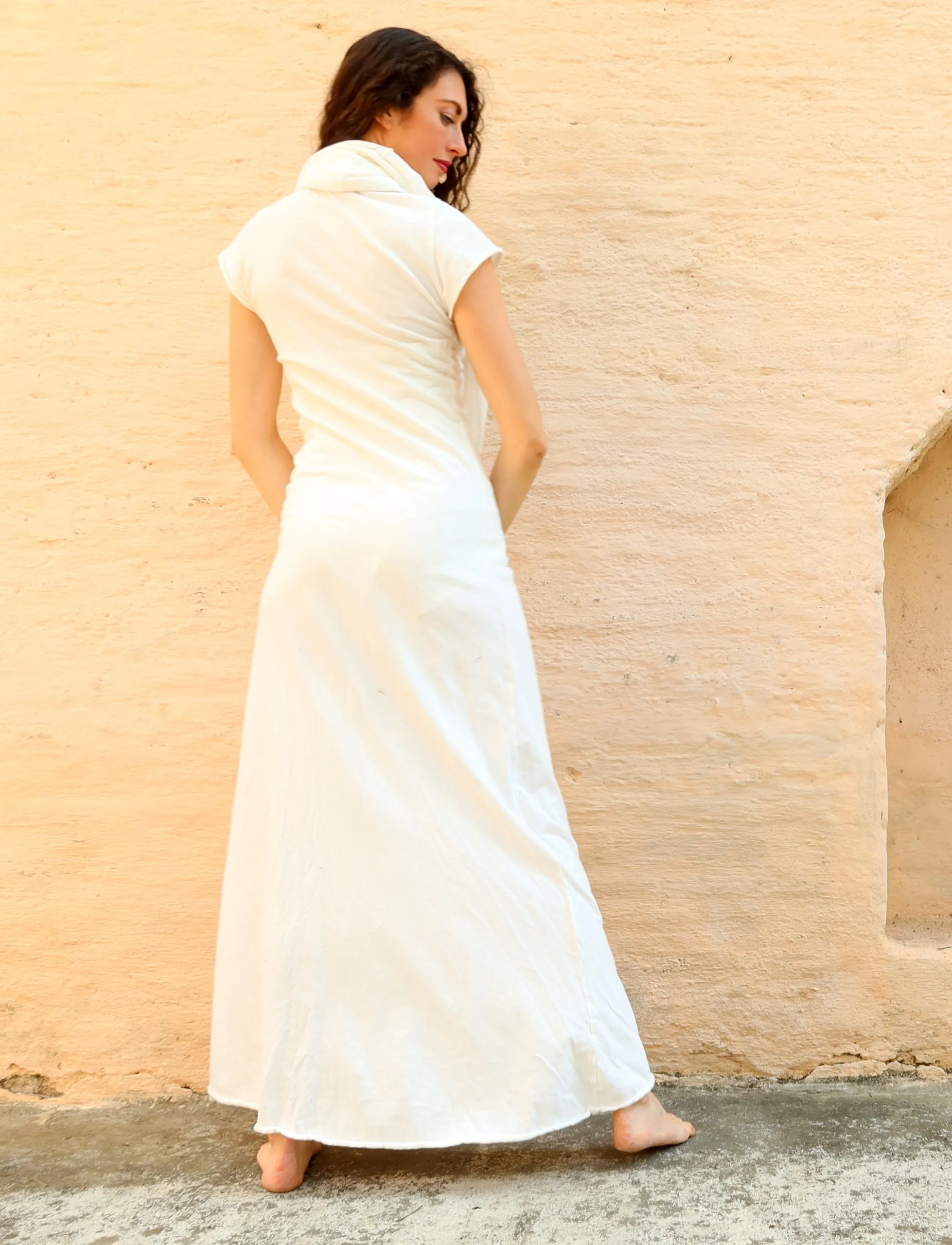 Ama Cowl Simplicity Long Dress