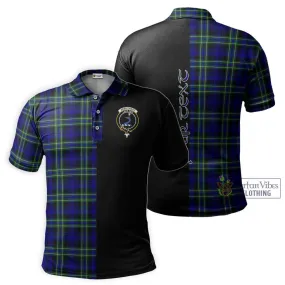 Arbuthnot Modern Tartan Polo Shirt with Family Crest and Half Of Me Style