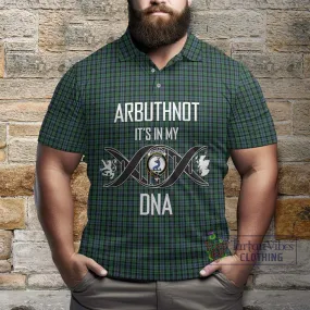 Arbuthnot Tartan Polo Shirt with Family Crest DNA In Me Style