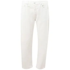 Armani Exchange Elegant White Cotton Trousers