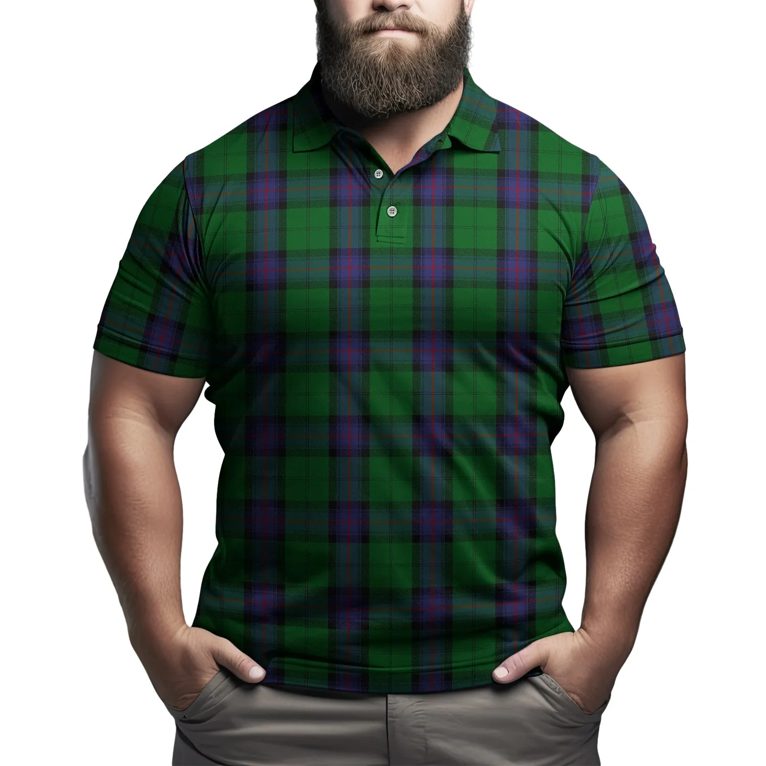 Armstrong Tartan Mens Polo Shirt