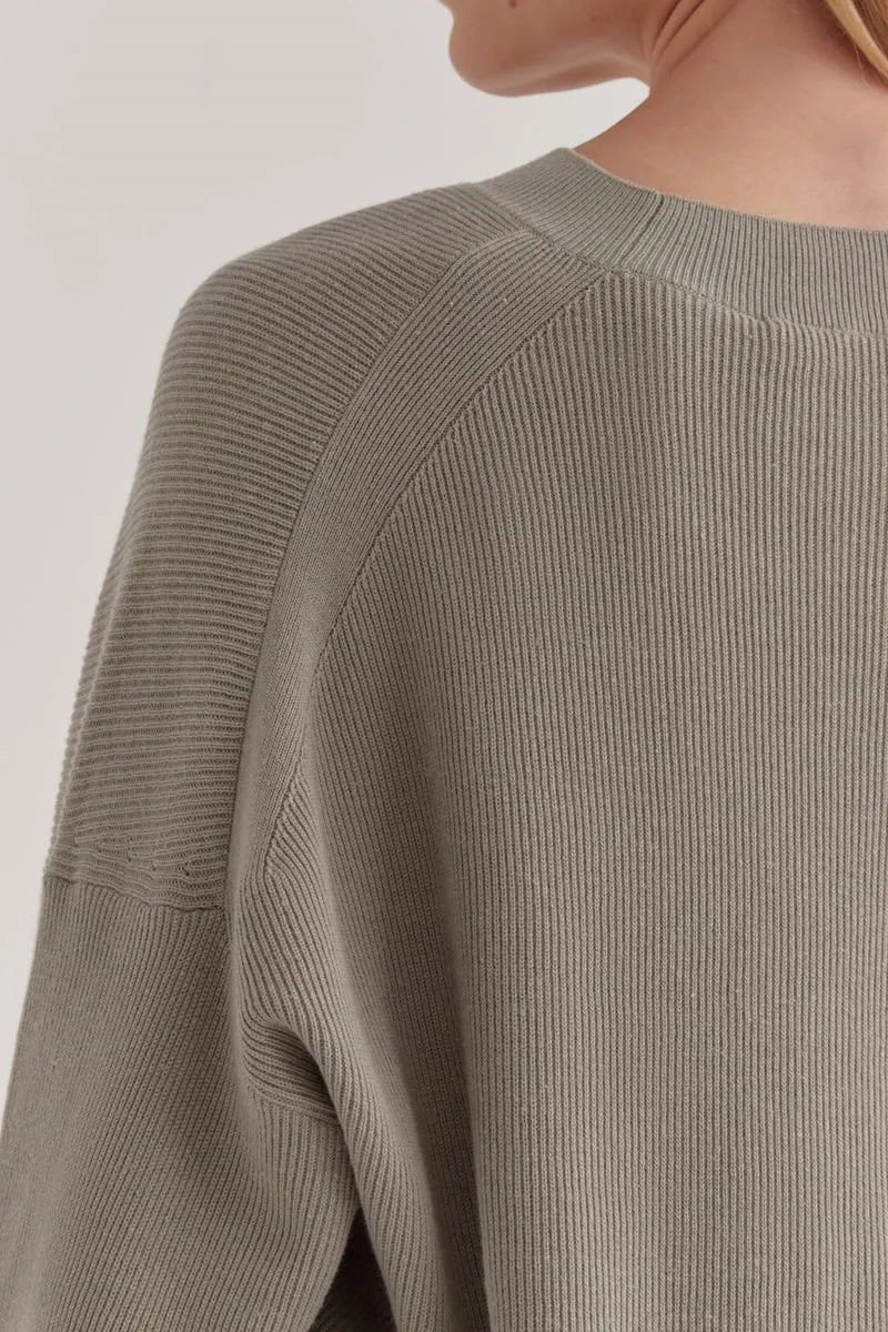 Assembly Label - Ainsley Long Sleeve Knit - Green Fog