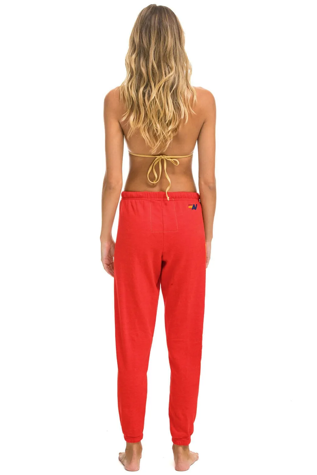 AVIATOR NATION LAGUNA BEACH SWEATPANTS - RED