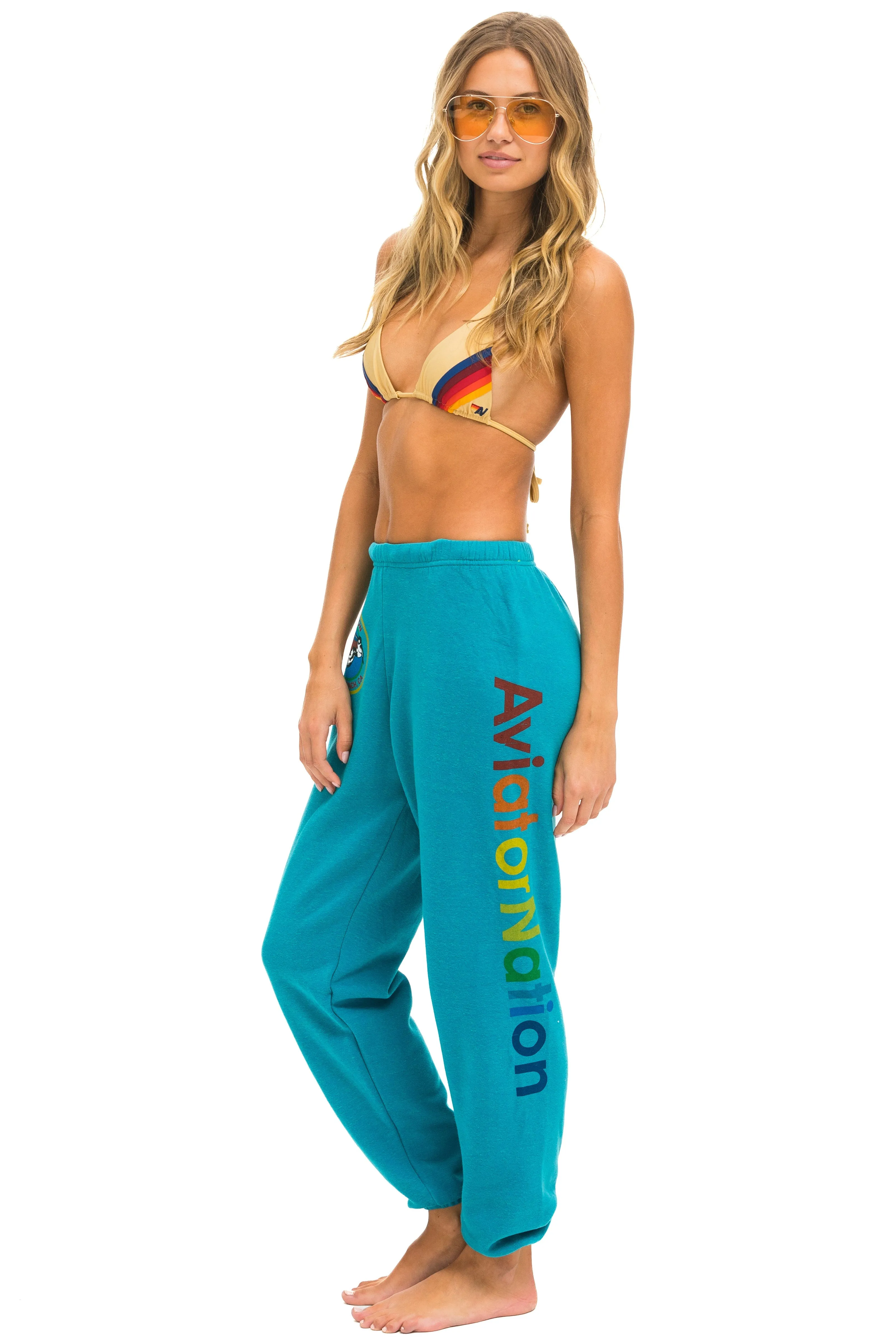 AVIATOR NATION LAGUNA BEACH SWEATPANTS - TEAL