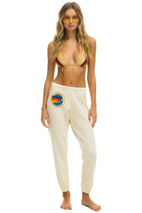 AVIATOR NATION MANHATTAN BEACH SWEATPANTS - VINTAGE WHITE