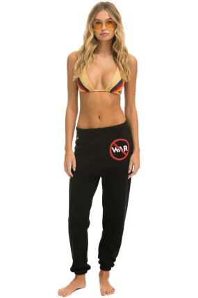 AVIATOR NATION NO WAR SWEATPANTS - BLACK