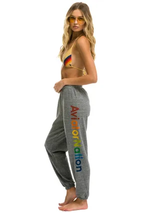 AVIATOR NATION SWEATPANTS - HEATHER GREY