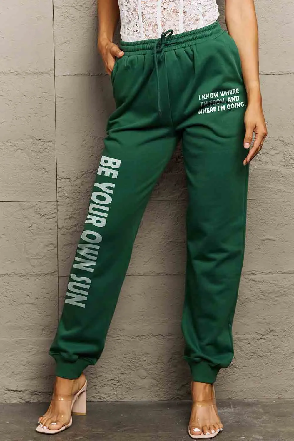 BE YOUR OWN SUN Graphic Sweatpants