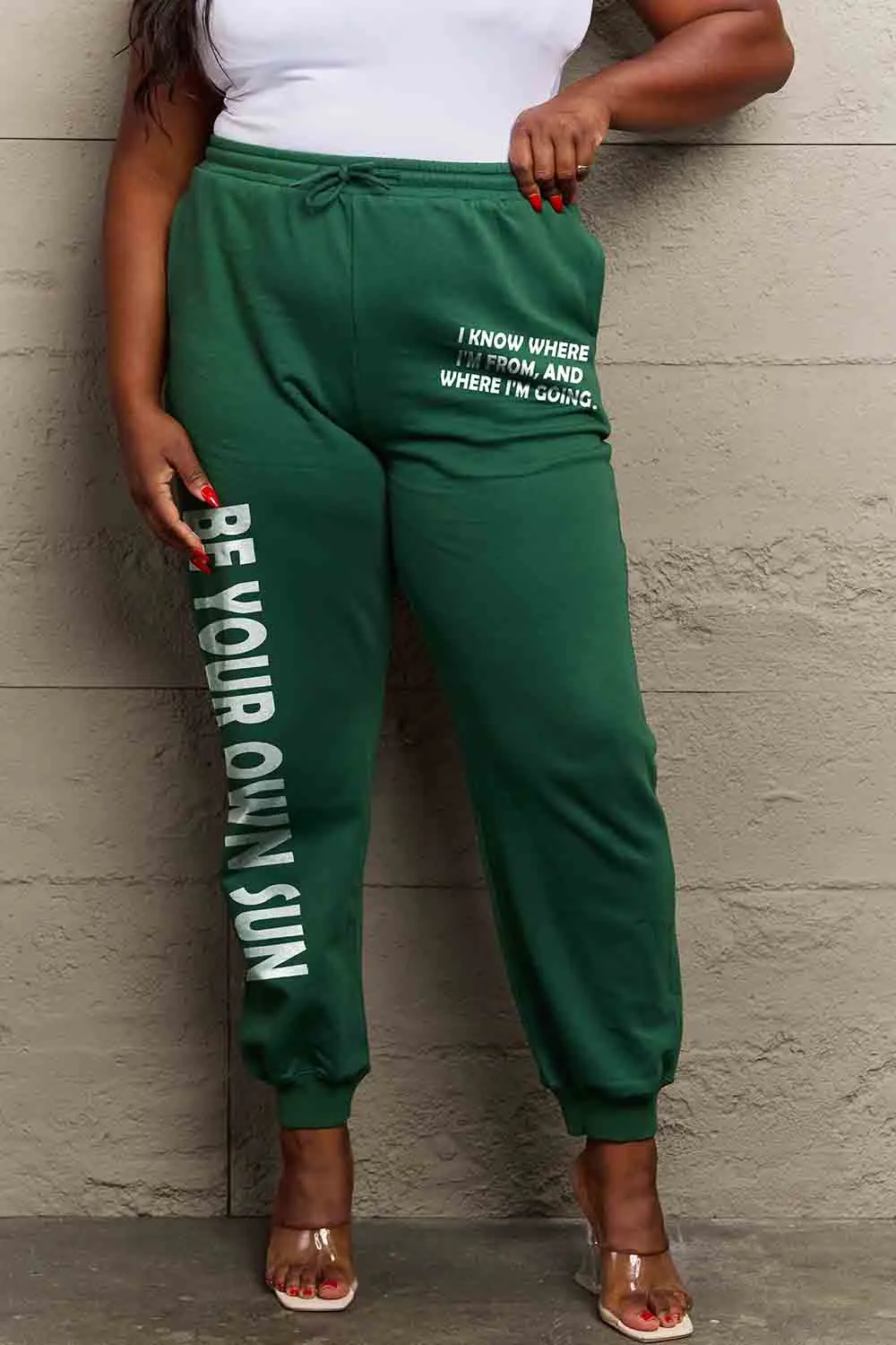 BE YOUR OWN SUN Graphic Sweatpants