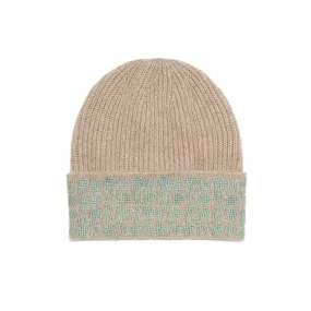 BEIGE CASHMERE BEANIE