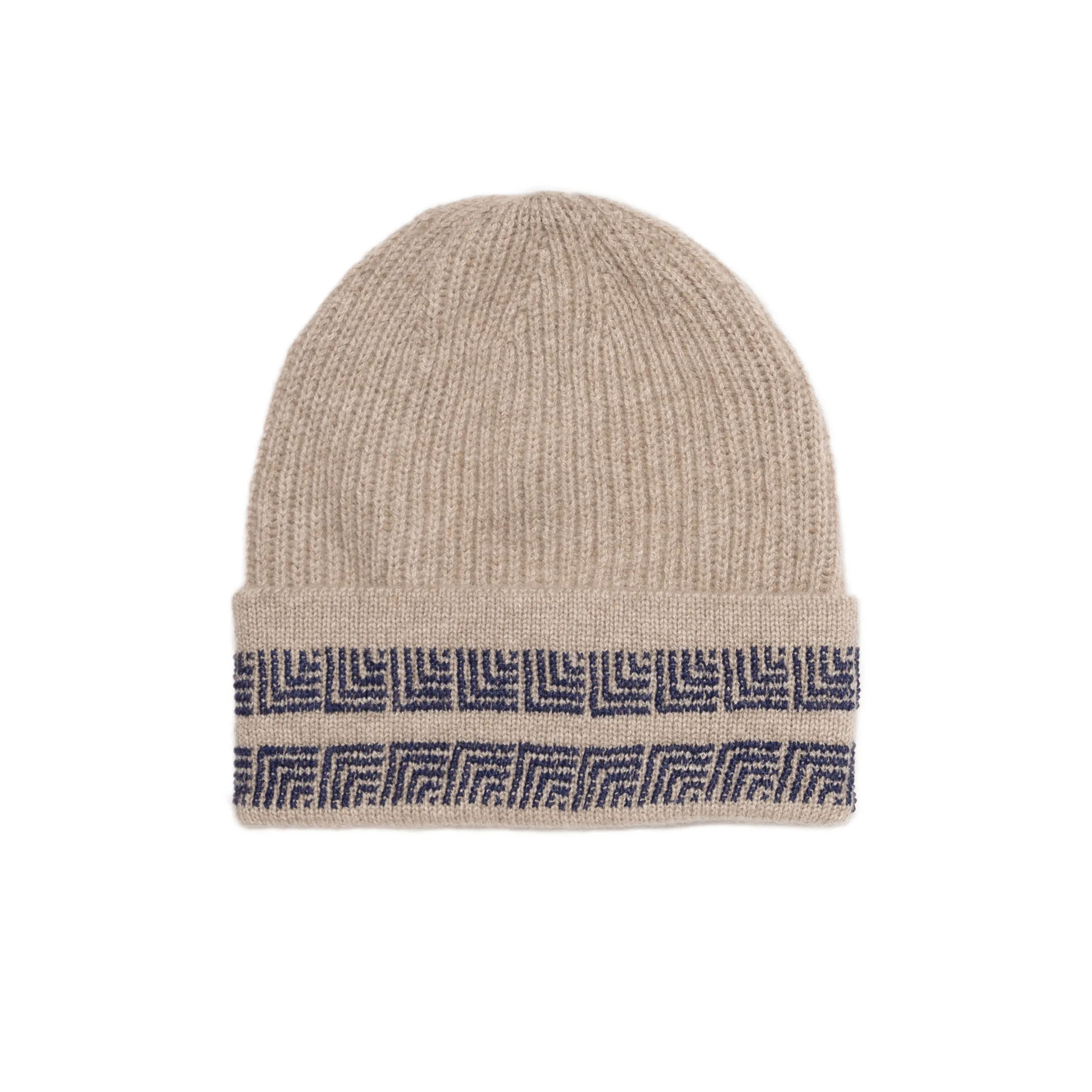 BEIGE CASHMERE BEANIE