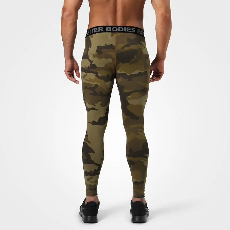 Better Bodies Hudson Logo Tights - Dark Green Camo