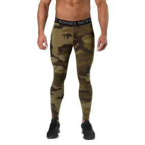 Better Bodies Hudson Logo Tights - Dark Green Camo