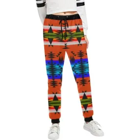 Between the Mountains Orange Women's Sweatpants