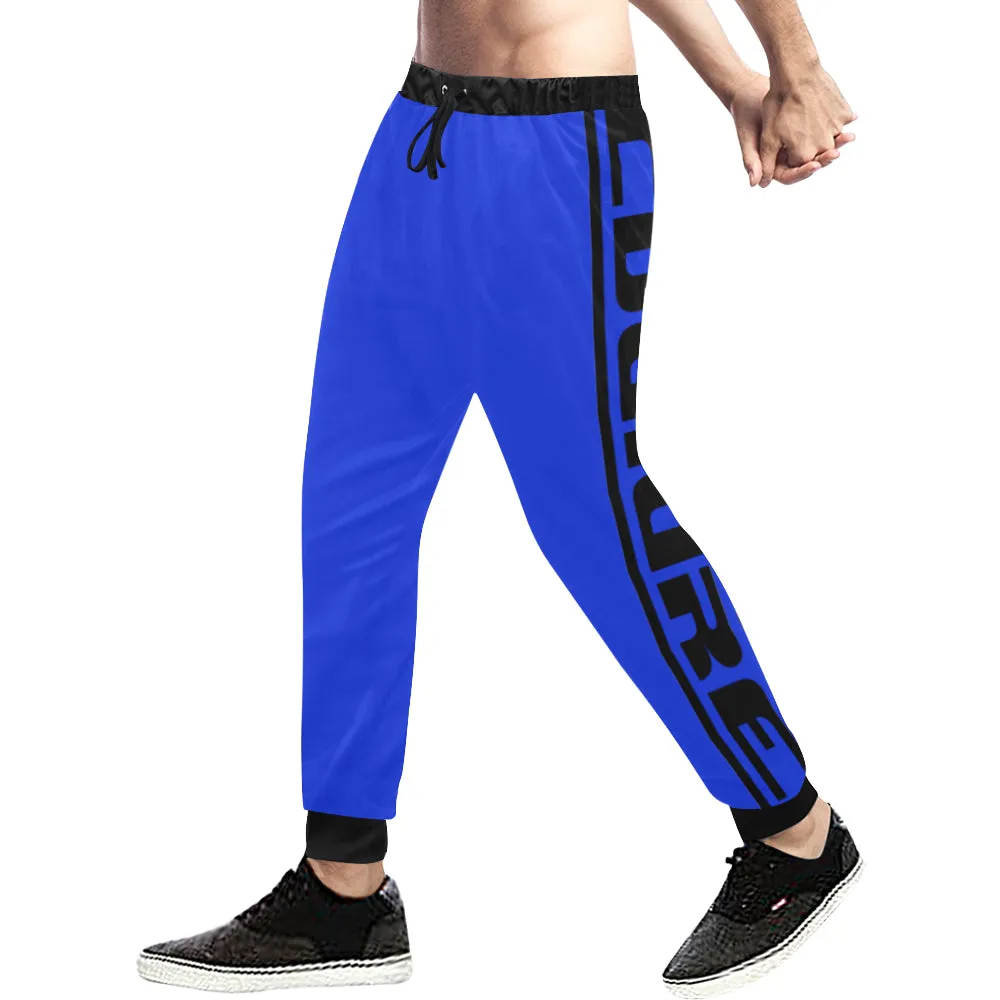 BLACC BORDER BLUE Men's All Over Print Sweatpants