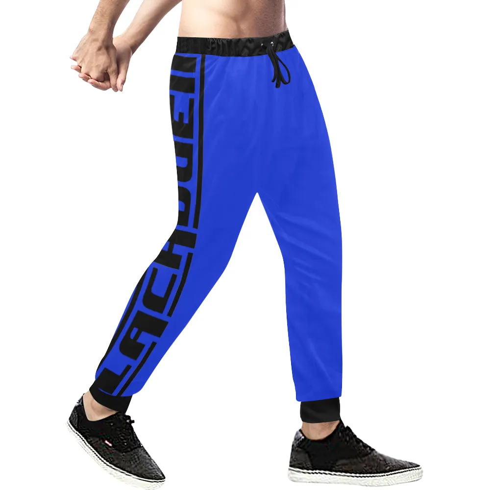 BLACC BORDER BLUE Men's All Over Print Sweatpants