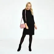 Black Bardot Textured Dress