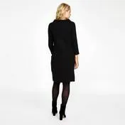 Black Bardot Textured Dress