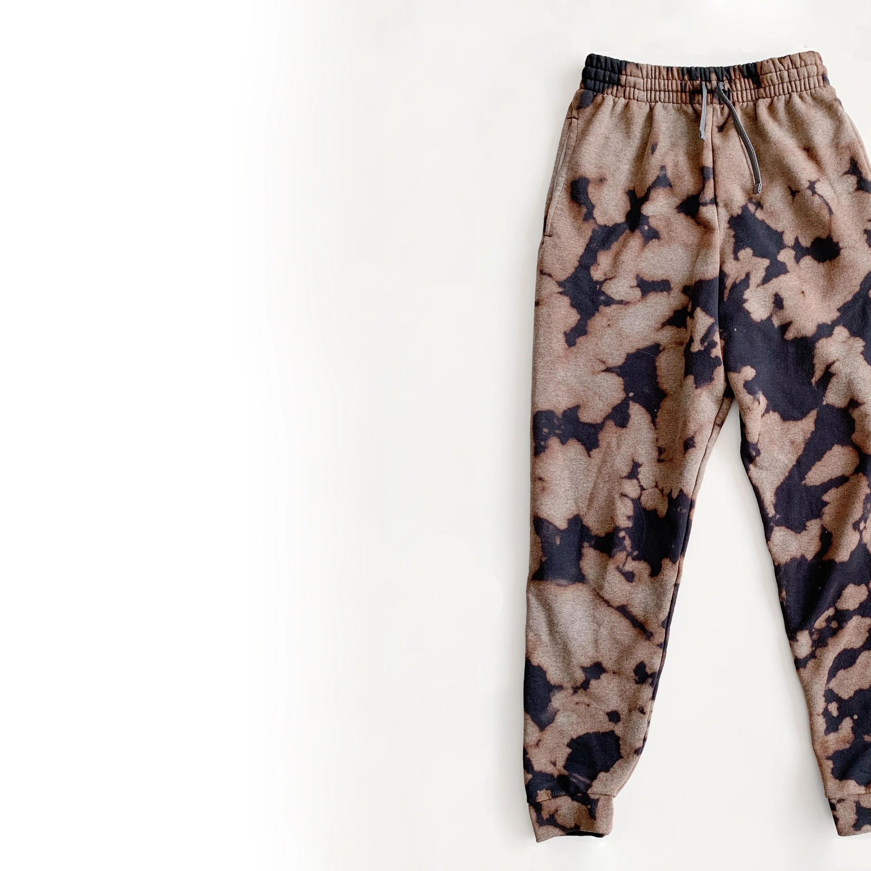 Black Inverse Tie Dye Joggers