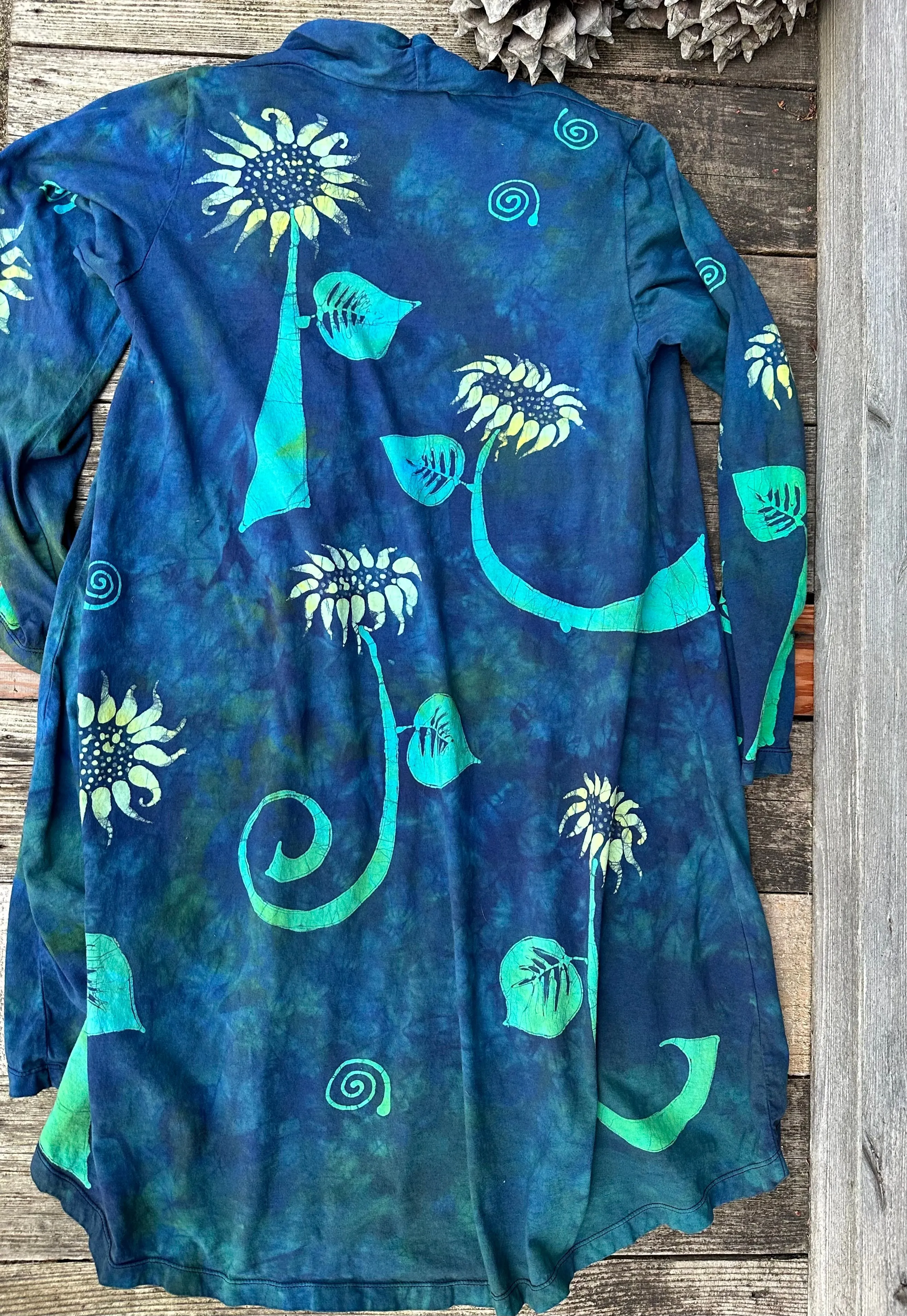 Blue Sunflower Cardigan Jacket