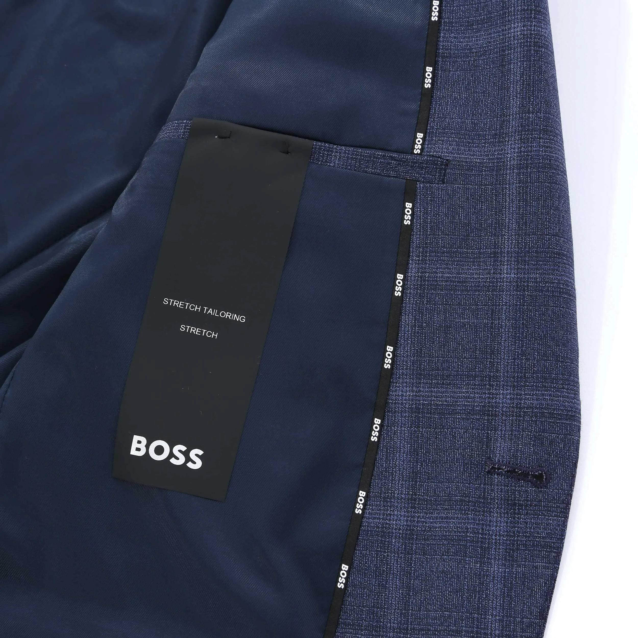 BOSS H Jasper MM C 224 Jacket in Navy Check