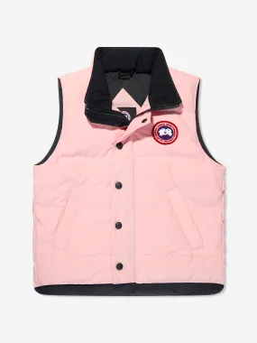 Canada Goose Girls Vanier Vest in Pink