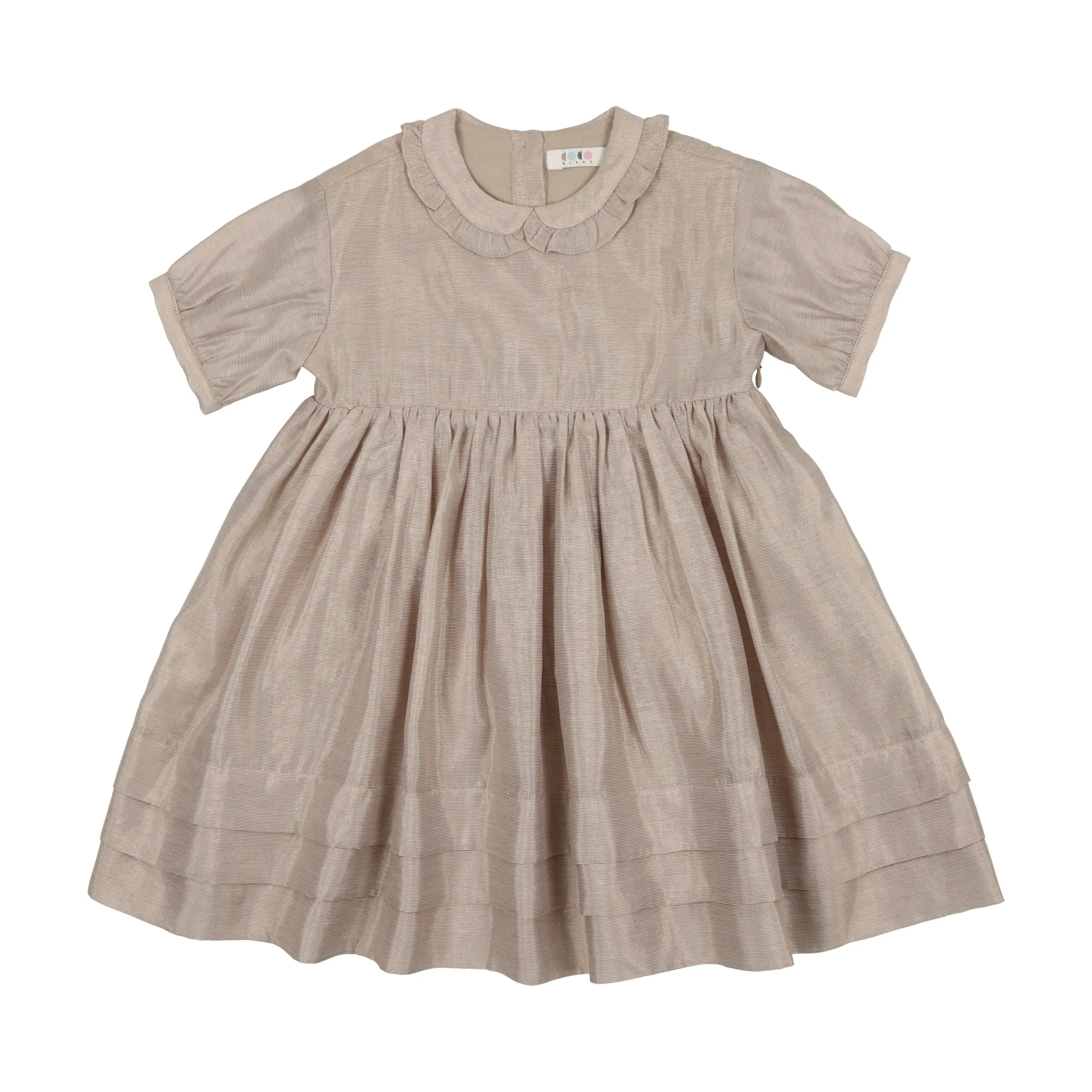 CCB Champagne Ruffle Collar Dress