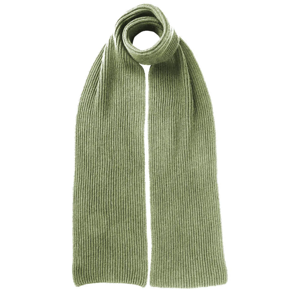 Classic Ribbed Cashmere Scarf (One Size / Various Colours)