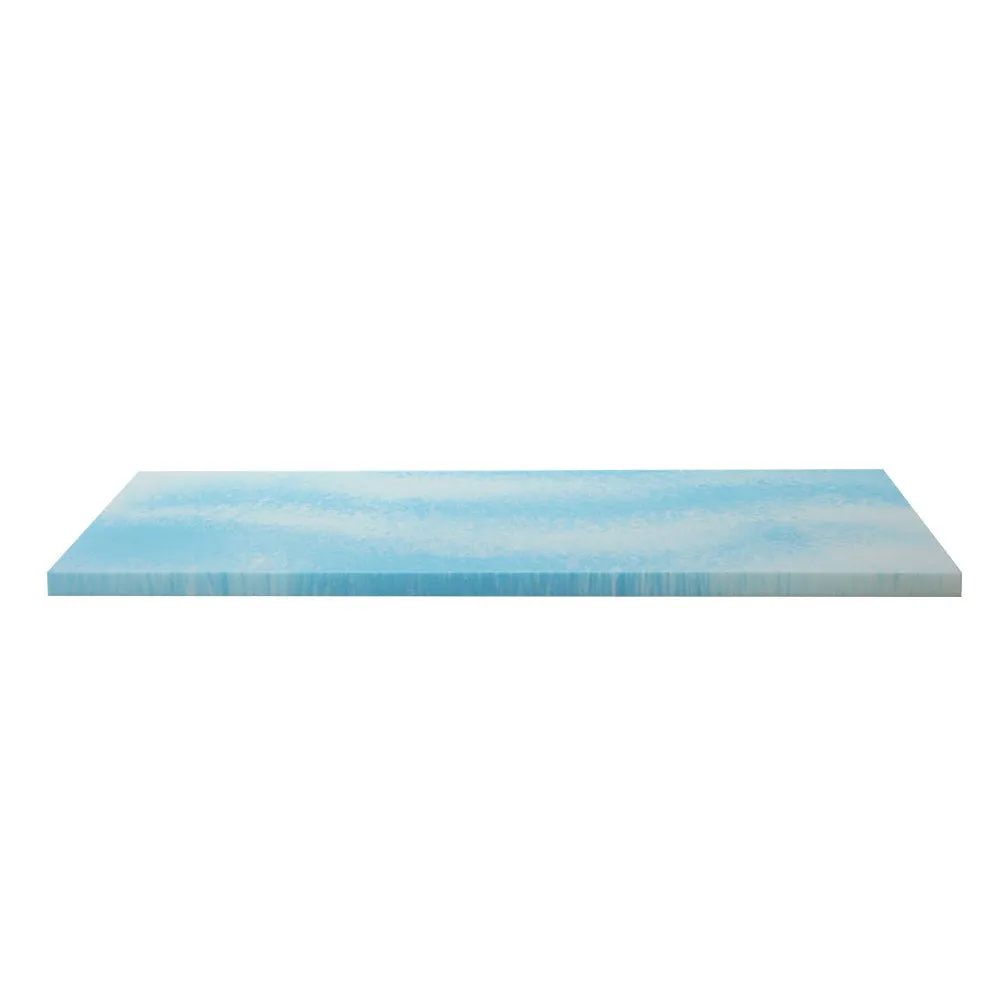 Cool Gel Swirl Infused Memory Foam 5CM Thick Mattress Topper With Bamboo Cover - King