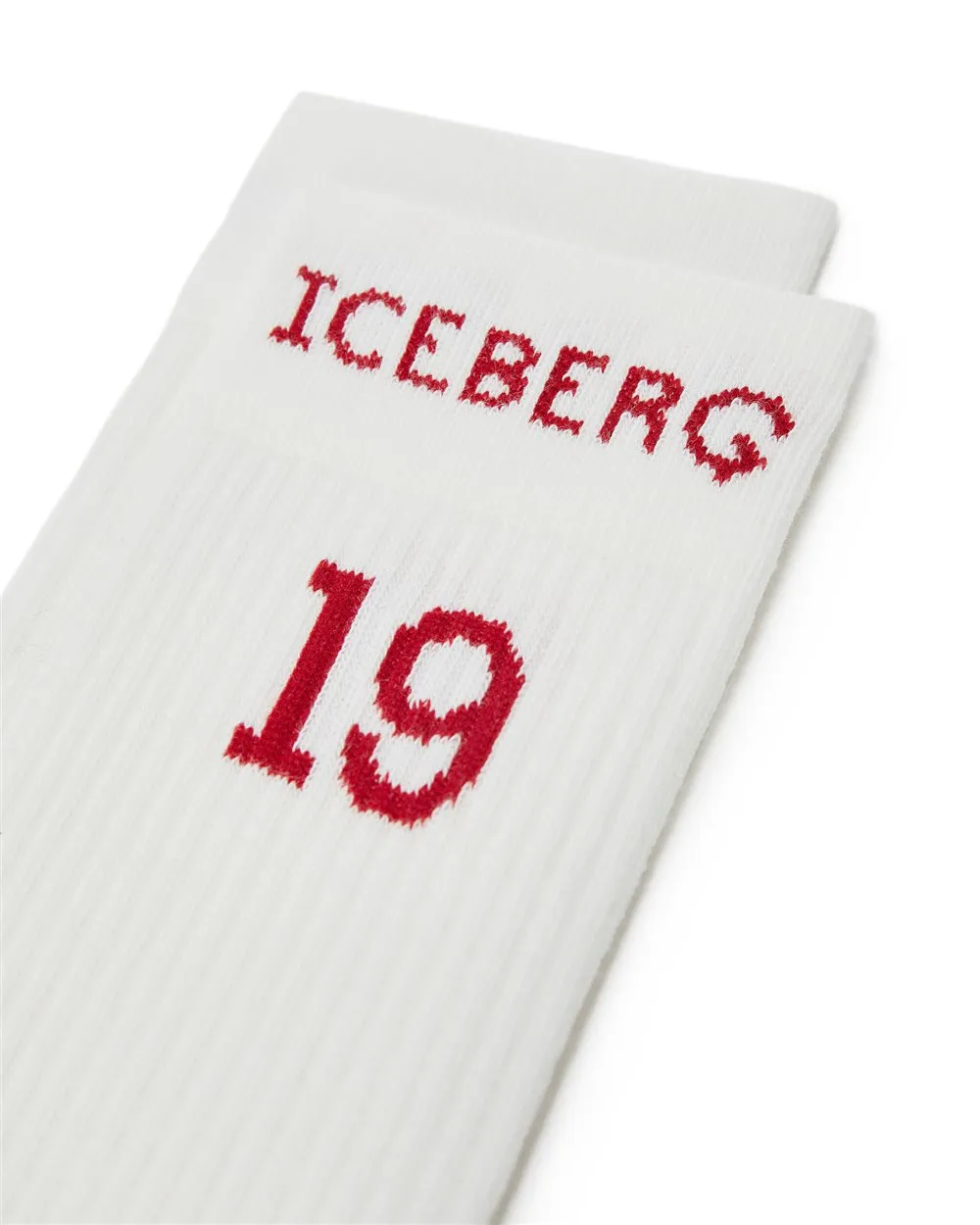 Cotton sock with logo and date 19 and 74 (White) - I24630369531111