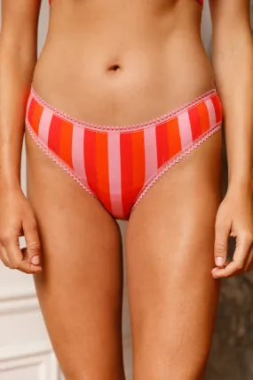 Culotte Coton BIO - Rayures Orange