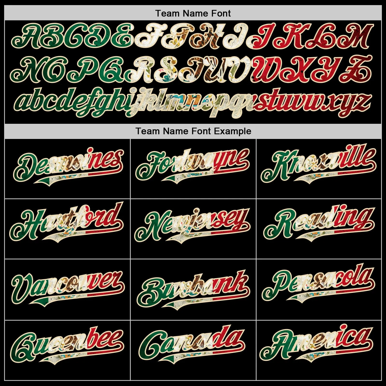 Custom Black Vintage Mexican Flag Kelly Green Red-Cream Bomber Full-Snap Varsity Letterman Two Tone Hoodie Jacket