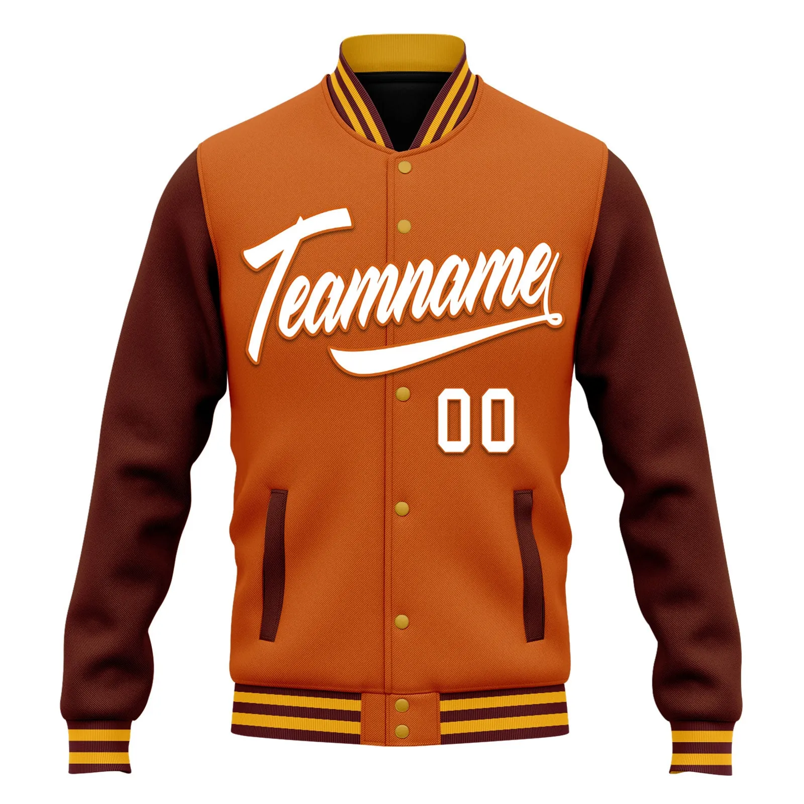 Custom Raglan Sleeves Jacket Bomber Full-Snap Varsity Letterman Personalized Jacket FZ005-D025002-4