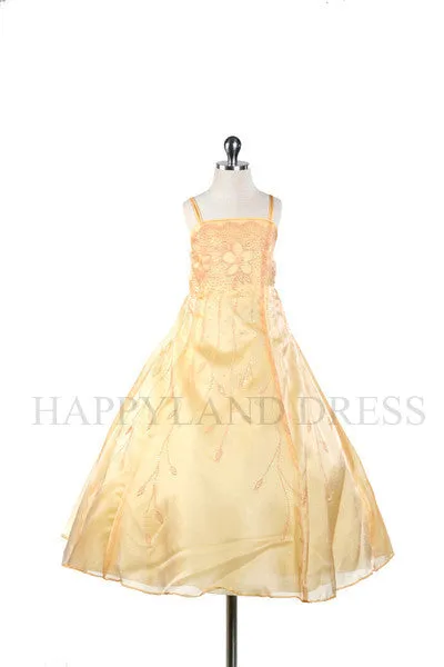 D2314 Organza Dress (Banana Only)