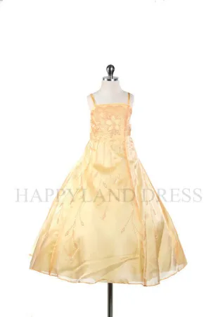 D2314 Organza Dress (Banana Only)