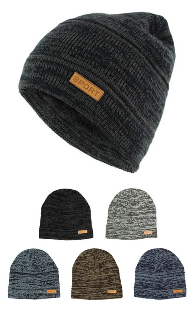 DBH3637 Winter Two Layers Lining Beanie Assorted Colors Pack 12pcs