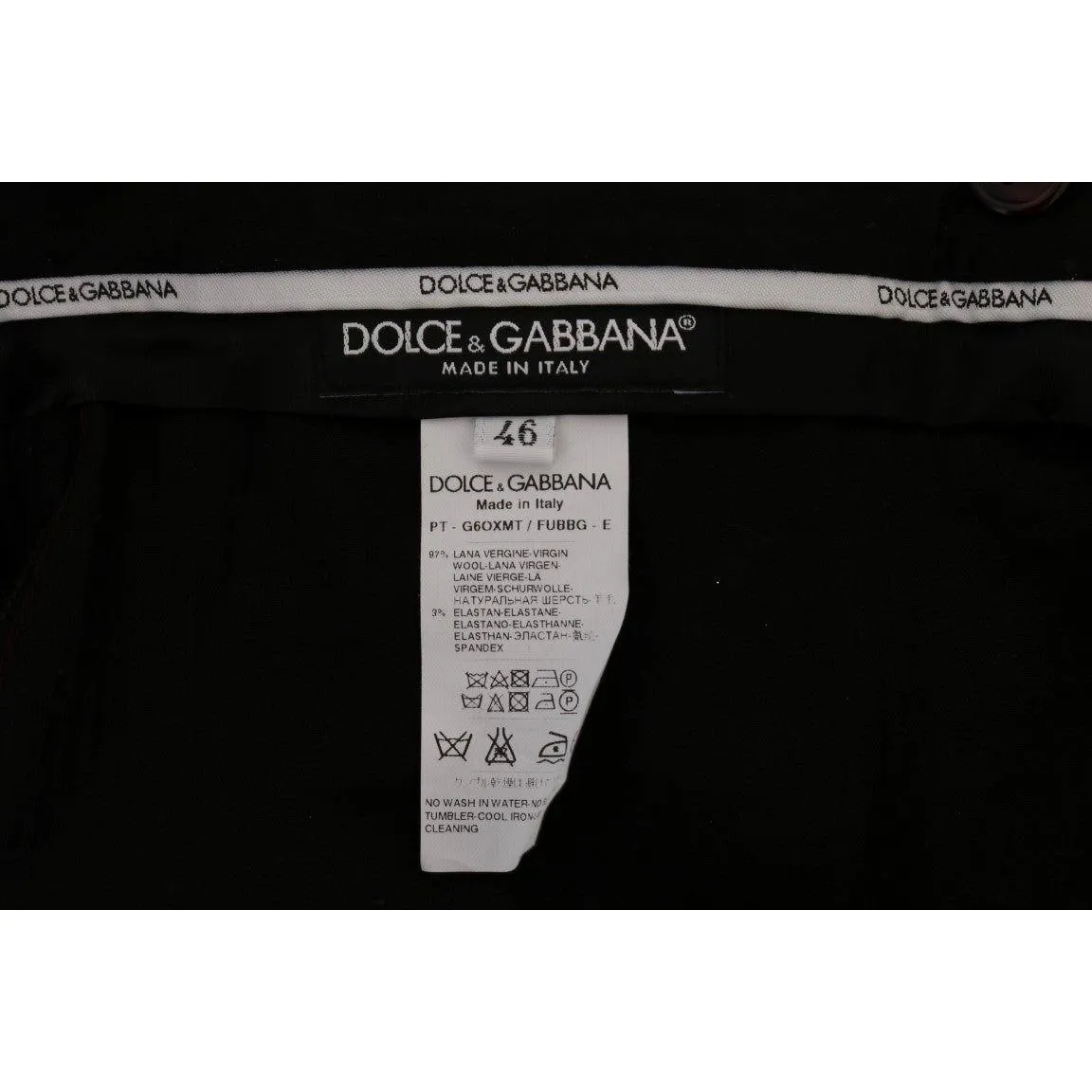 Dolce & Gabbana Elegant Slim Fit Formal Trousers in Purple