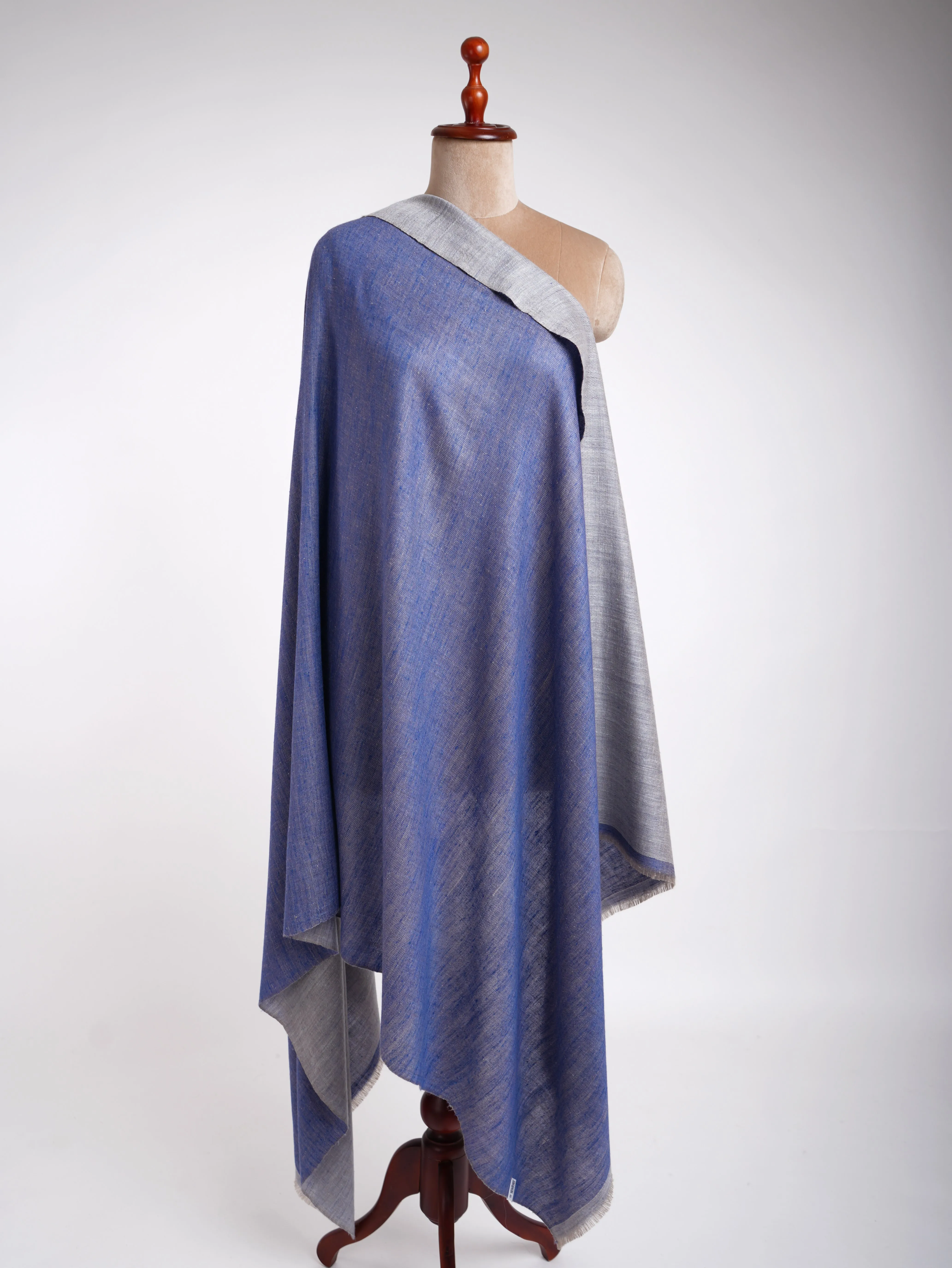 Dorukha Handwoven Pashmina Shades of Blue