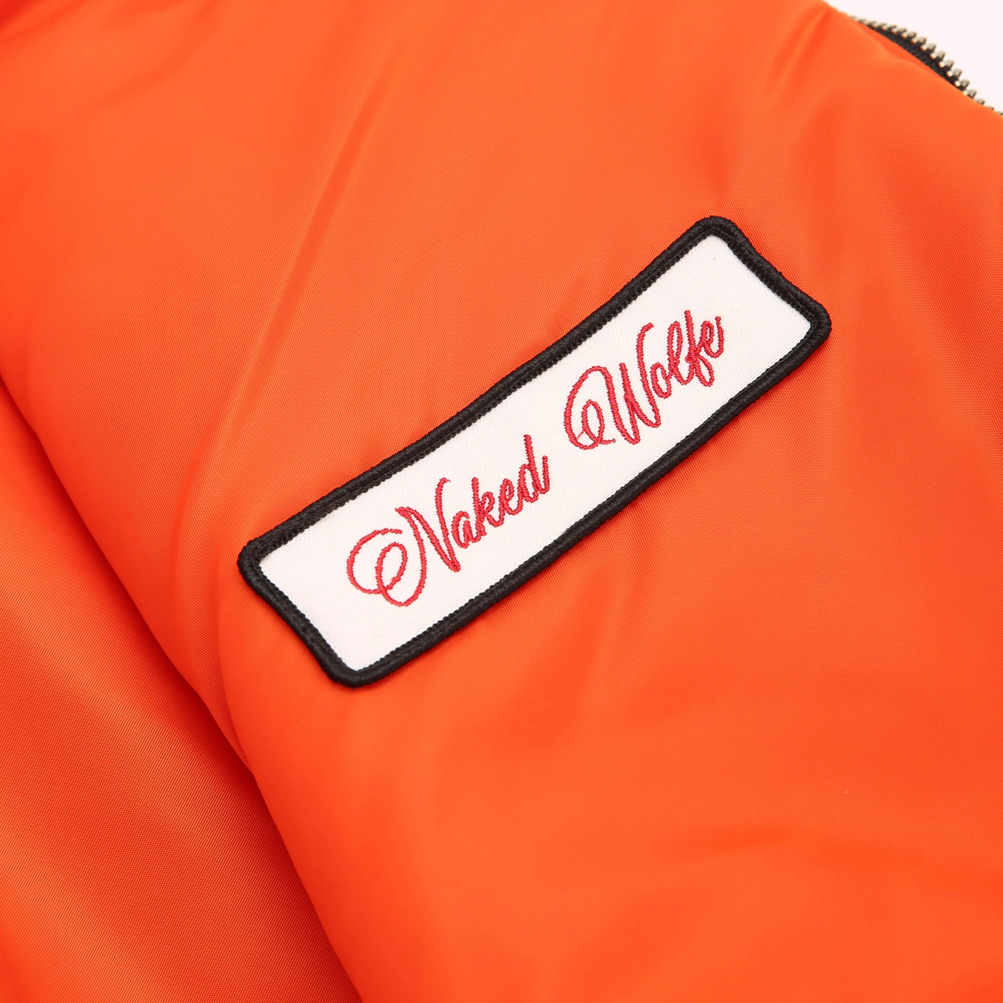 Double Sided Bomber Jacket Black/Orange