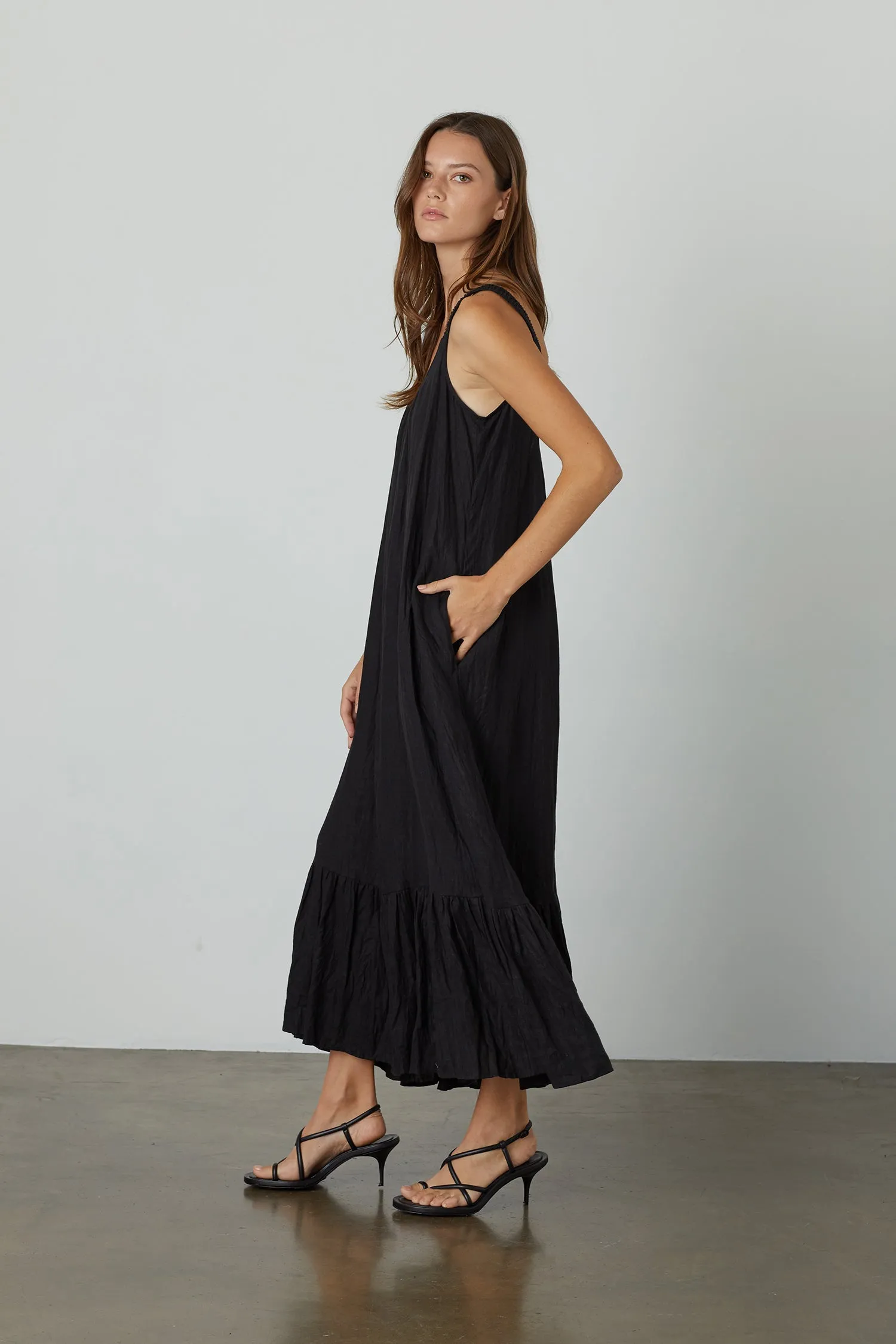 Elara | Woven Linen Dress